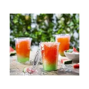 Comfy Package Vasos de plástico transparente con tapas_5