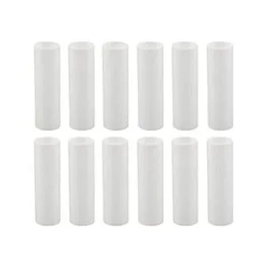 Creative Hobbies Set of 12 3 Inch Tall White Plastic_1