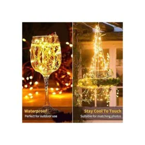 Minetom Luces de hadas enchufables 40 pies 120 luces LED_2