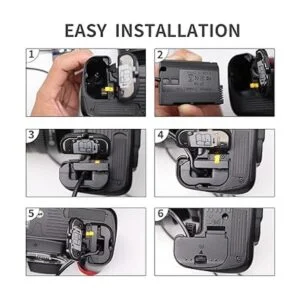 Gonine para Nikon Z6 Z7 Dummy Battery EP5B ENEL15A EH5_3