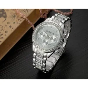 Fanmis lujoso reloj pulsera de acero inoxidable con_2