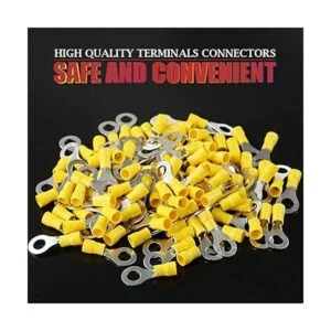 Hilitchi 100pcs 1210AWG Terminales aislados anillo de