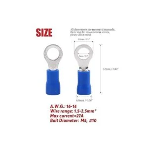 Hilitchi 100 conectores de crimpado de cable eléctrico con_2