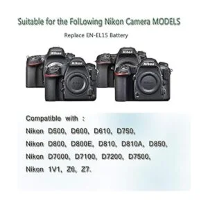 Gonine para Nikon Z6 Z7 Dummy Battery EP5B ENEL15A EH5_2