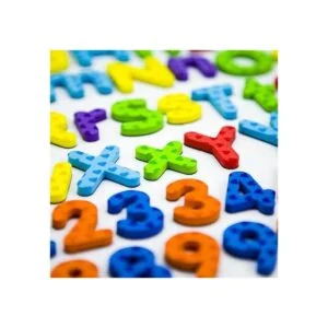 Letras y números magnéticos para educar a los niños con