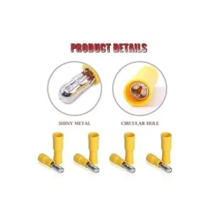 Hilitchi 50 pares de terminales de alambre de empalme_4