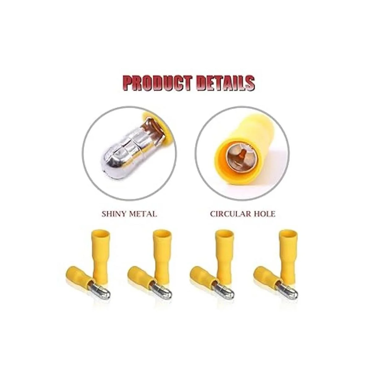 Hilitchi 50 pares de terminales de alambre de empalme_4