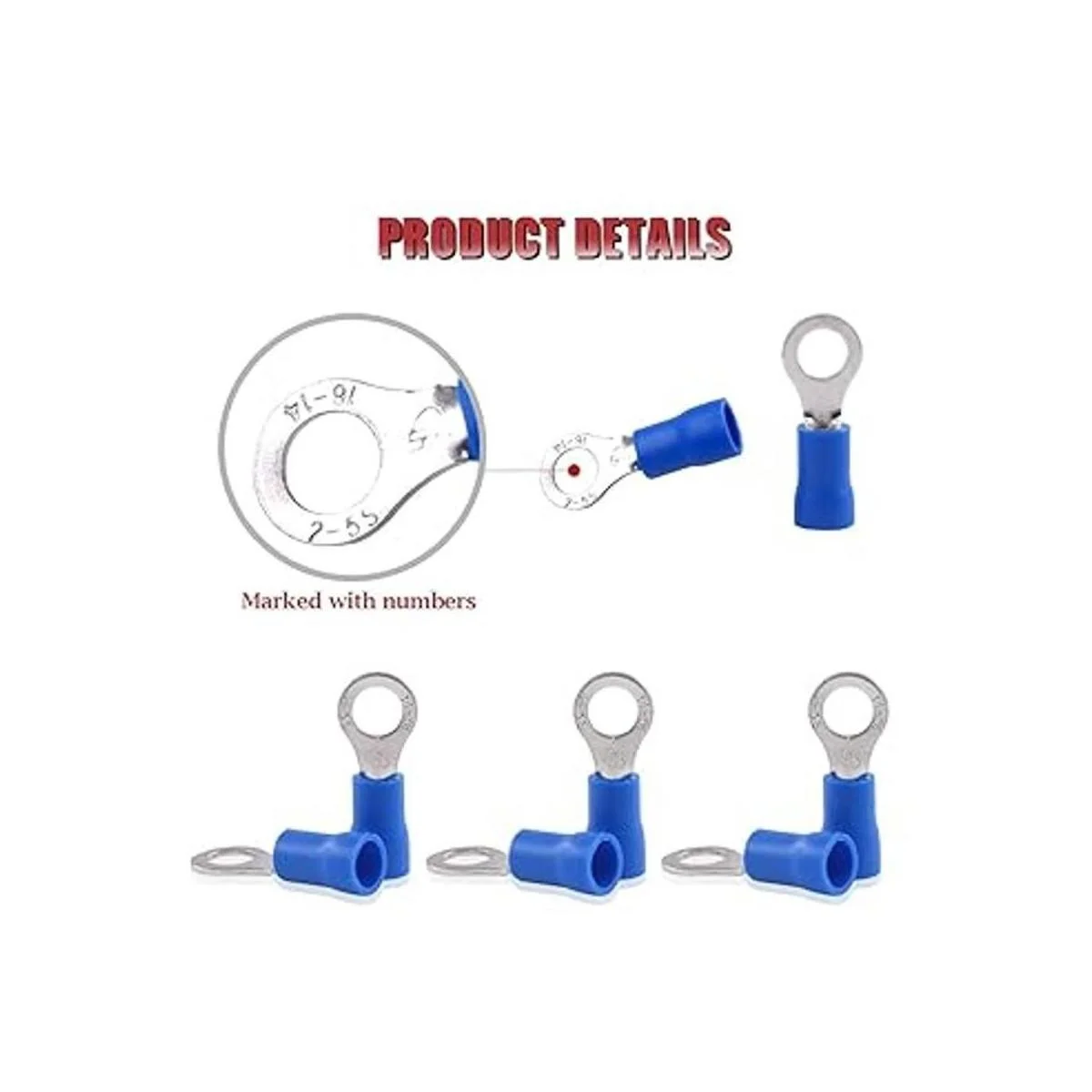 Hilitchi 100 conectores de crimpado de cable eléctrico con_4