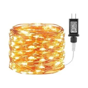 Minetom Luces de hadas enchufables 40 pies 120 luces LED_1