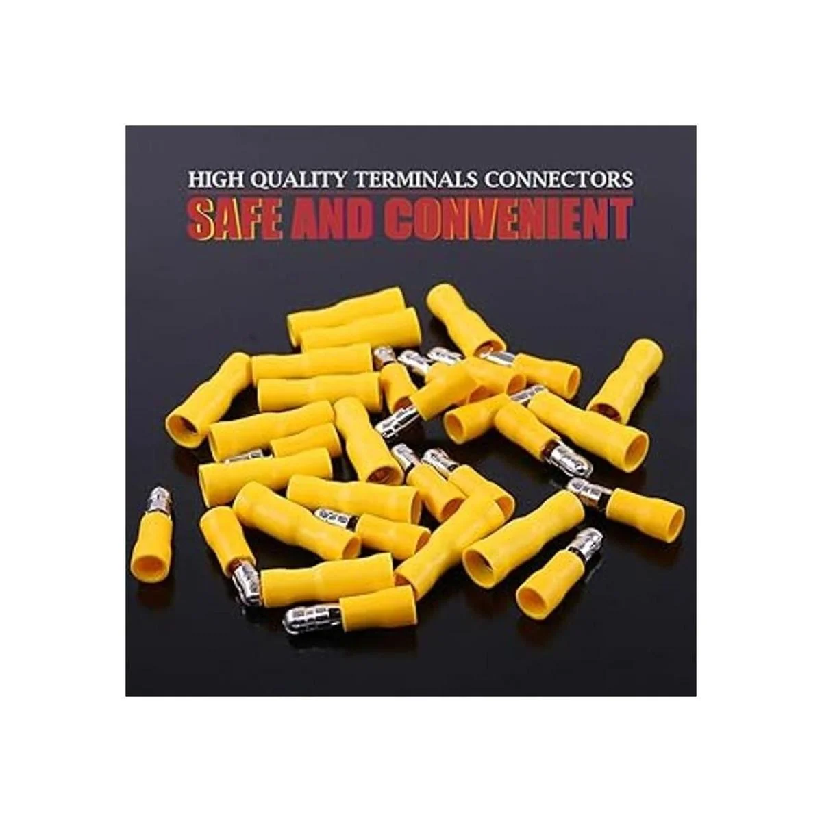 Hilitchi 50 pares de terminales de alambre de empalme_3