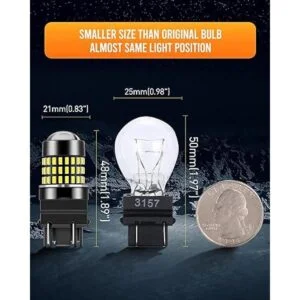 LUYED 2 bombillas LED 3056 3156 3057 3157 de 900 lúmenes_5