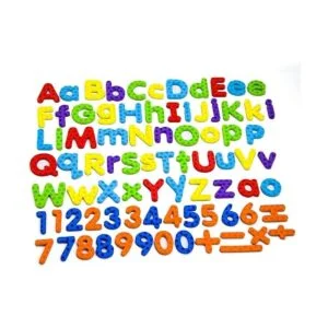 Letras y números magnéticos para educar a los niños con