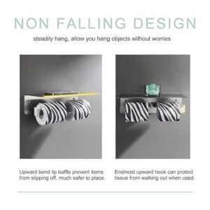 Soporte de papel higiénico doble soporte de pañuelo de