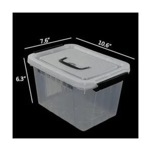 Ggbin caja de almacenamiento transparente con pestillo de_2