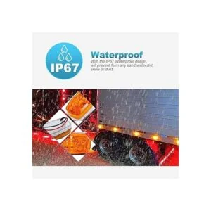 Partsam Cinco luces LED con marcador de remolque doble_4