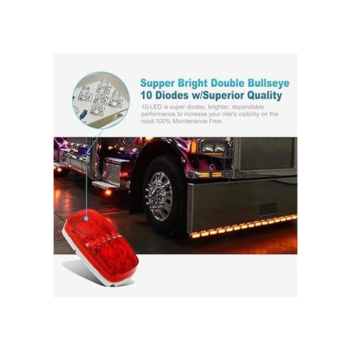 Partsam 5 luces LED de doble burbuja para marcador_2