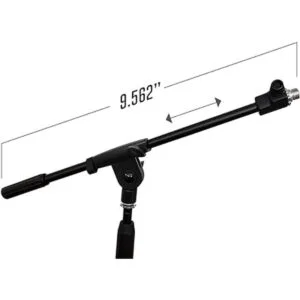 AxcessAbles MS101L Soporte de micrófono corto con brazo_3