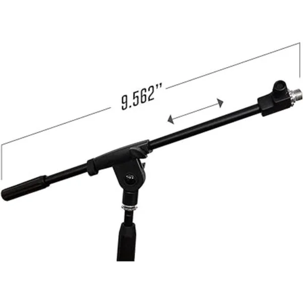 AxcessAbles MS101L Soporte de micrófono corto con brazo_3