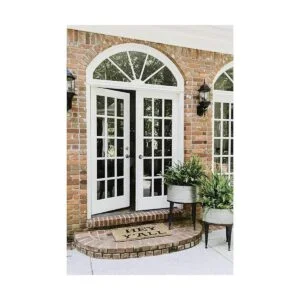 Creative Coop Hey Yall Felpudo de fibra de coco natural_3