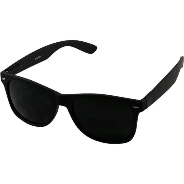 ShadyVEU Gafas de sol redondas con lente negra súper_1