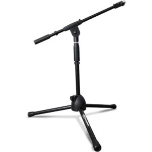 AxcessAbles MS101L Soporte de micrófono corto con brazo_1