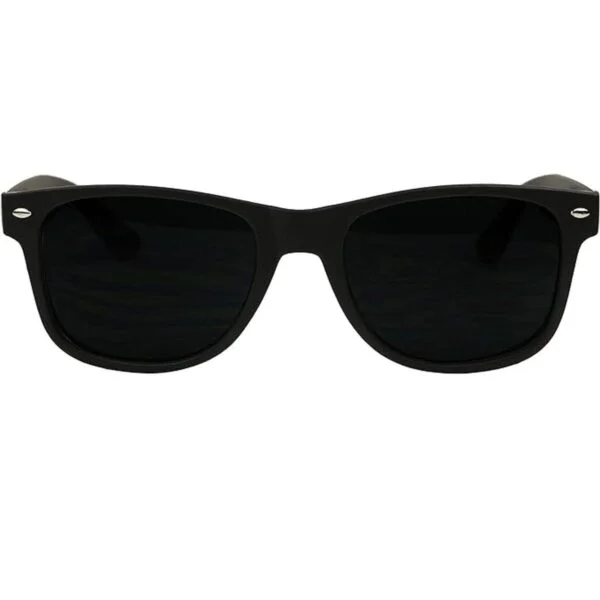 ShadyVEU Gafas de sol redondas con lente negra súper_3
