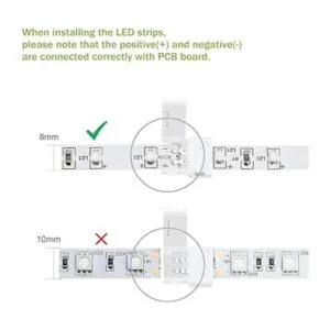 LightingWill Conector de tira LED de 2Pin8 mm_4