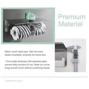 Soporte de papel higiénico doble soporte de pañuelo de