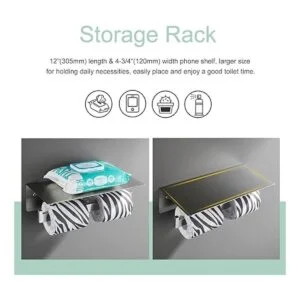 Soporte de papel higiénico doble soporte de pañuelo de