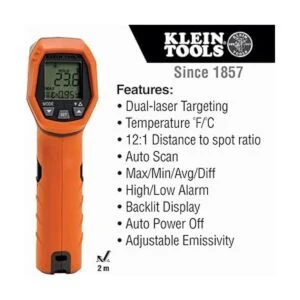 Klein Tools Termómetro infrarrojo dual IR5 121_2