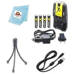 PhotoHighQuality Baterías cargador cable USB trípode_2