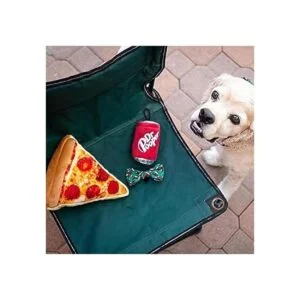 Lulubelles Power Plush Pizza Juguete para perros con_4