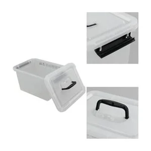 Ggbin caja de almacenamiento transparente con pestillo de_5