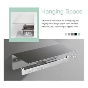 Soporte de papel higiénico doble soporte de pañuelo de