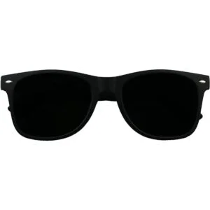 ShadyVEU Gafas de sol redondas con lente negra súper_2