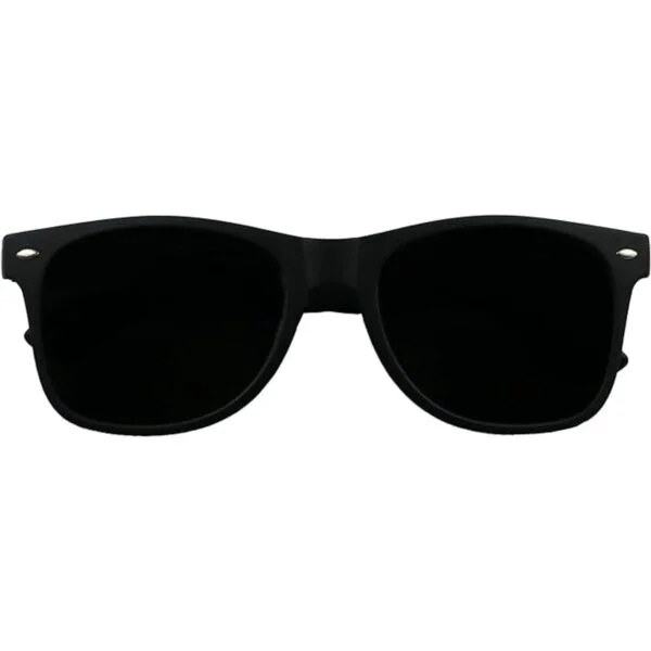 ShadyVEU Gafas de sol redondas con lente negra súper_2