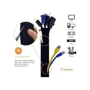 Funda organizadora de cables de 63 con abrazaderas_5