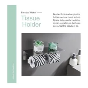 Soporte de papel higiénico doble soporte de pañuelo de