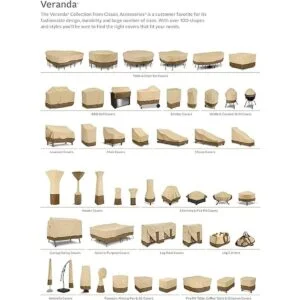 Classic Accessories Funda para silla de jardín de Hampton