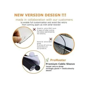 Funda organizadora de cables de 63 con abrazaderas_4