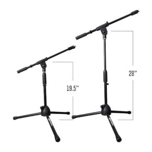 AxcessAbles MS101L Soporte de micrófono corto con brazo_6