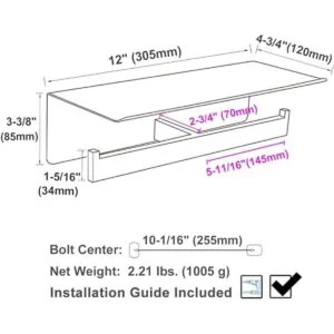 Soporte de papel higiénico doble soporte de pañuelo de