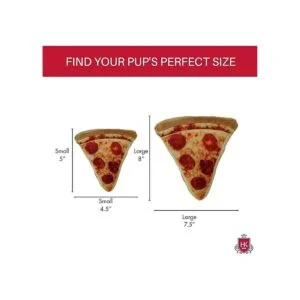 Lulubelles Power Plush Pizza Juguete para perros con_3