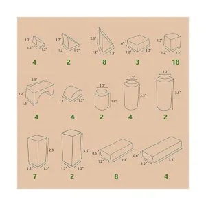 Bloques de maderaiPlay bloque de madera ilearn juego de_4
