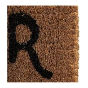 Creative CoOp BonjourAu Revoir Tapete de fibra de coco