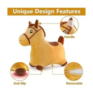 Caballo saltarín iPlay iLearn caballo de juguete de_3