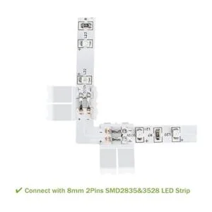 LightingWill Conector de tira LED de 2Pin8 mm_3