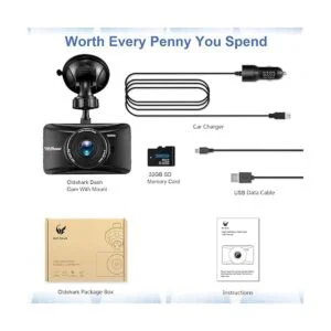 OldShark Dash Cam con la tarjeta de 32GB 3 1080p HD_3
