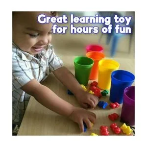 Skoolzy Juego de osos para contar con vasos a juego para_2