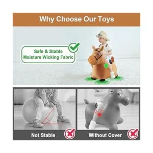Hopping Horse iPlay iLearn caballo saltarín inflable_4